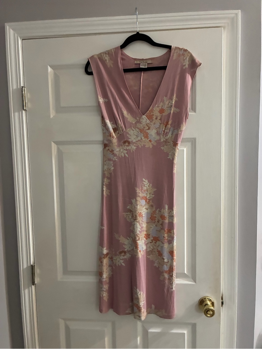 Free People Dusty Pink Floral Midi Dress